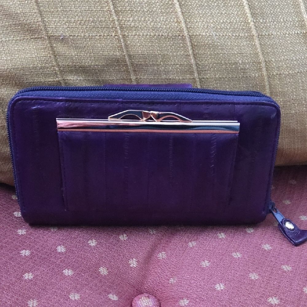 Purple Zip-Around Wallet - Picture 2 of 7
